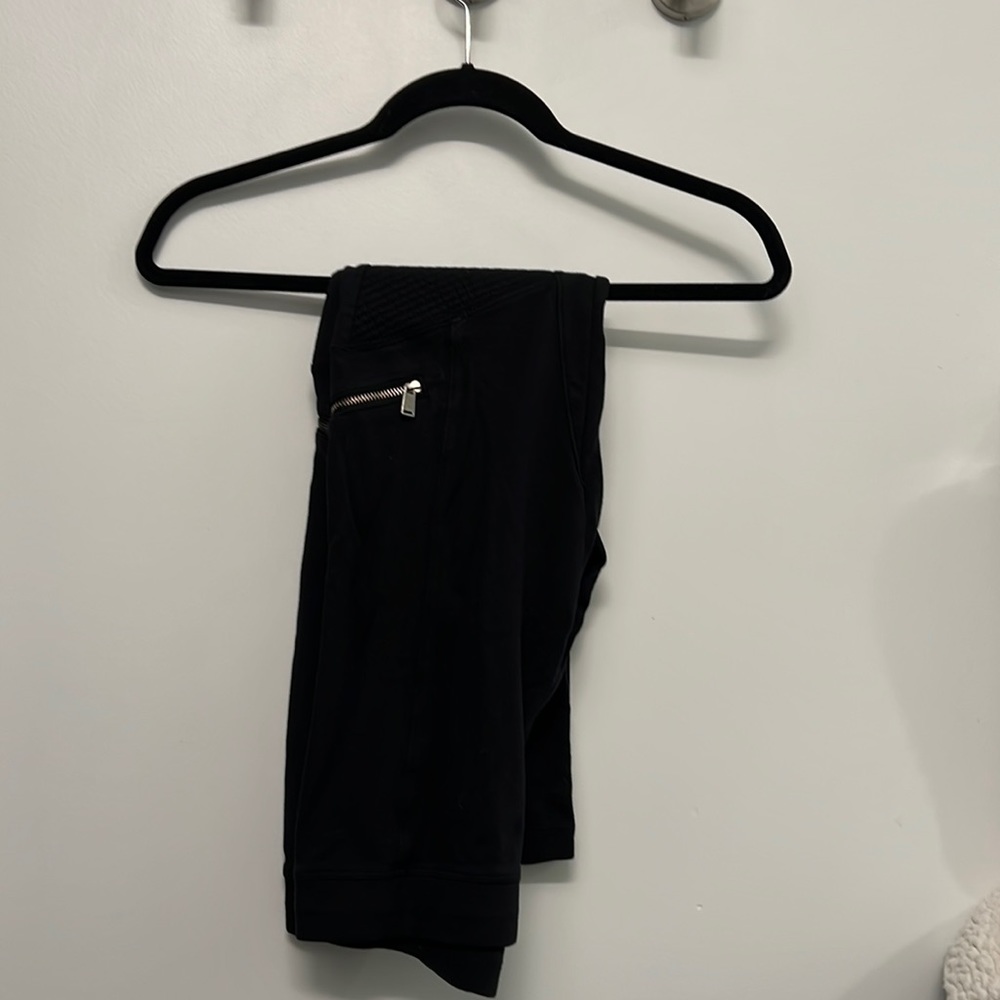 Express Black Moto detail leggings Small